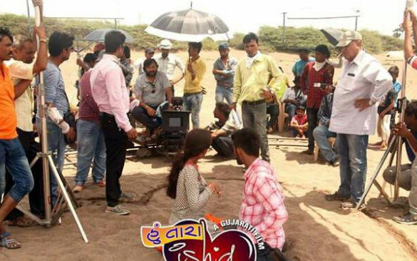 Behind the scenes film crew